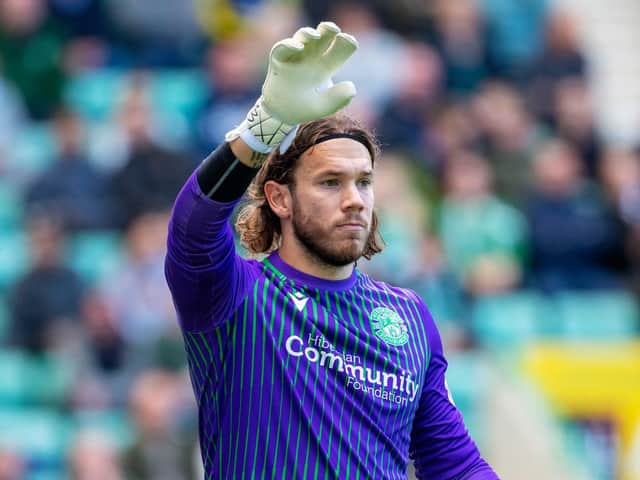 Hibs goalkeeper Chris Maxwell qualifies to play for Scotland. Pic: SNS