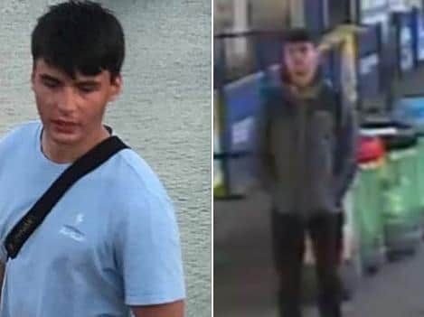 Rufus Brickell. Pictures: CCTV image on right/ Left has been provided by Rufus's family.