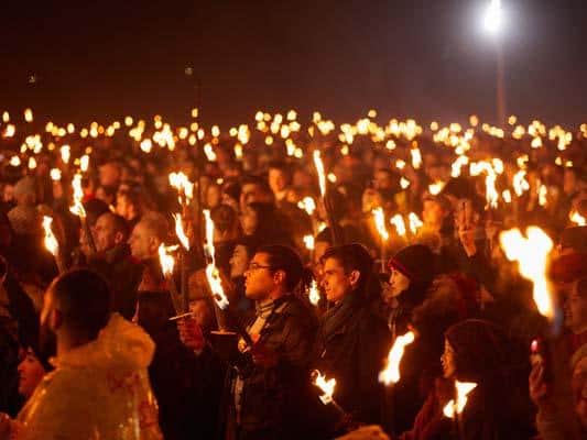 The Torchlight Procession takes place on December 30