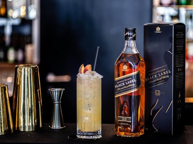 The price includes a Johnnie Walker cocktail