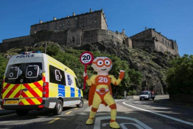 The 'reducer' was used to promote Edinburgh Council's 20mph rollout