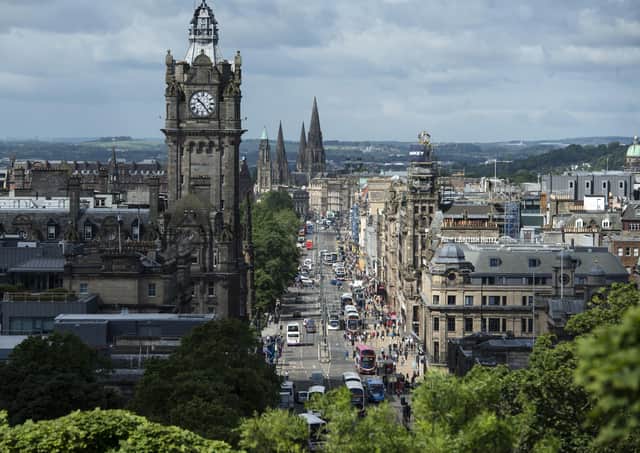 Princes Street pictured from Calton Hill (Picture: Oli Scarff/AFP/Getty Images)
