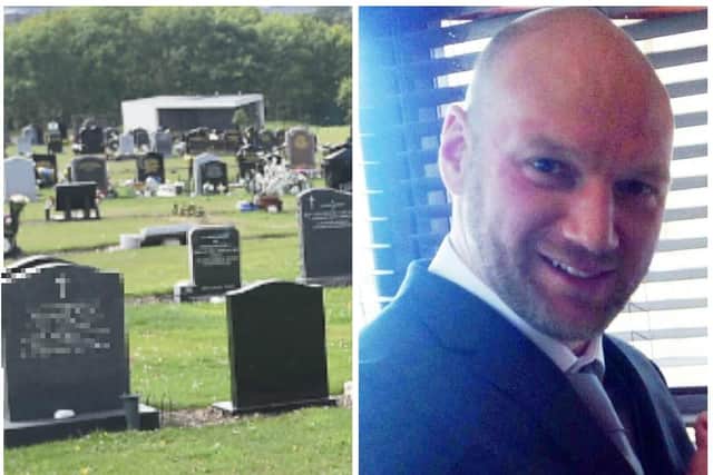 The grave of Mark Kelbie was reportedly targeted last Saturday. Picture: Police handout/PA