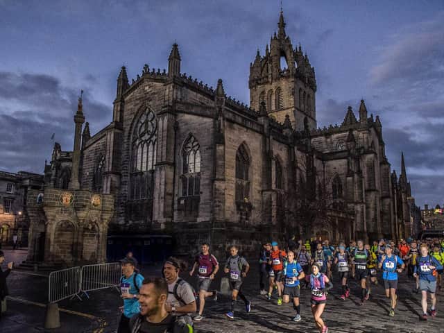 The start of the Ultra Tour on the Royal Mile in 2018 (Photo: Ultra Tour of Edinburgh)