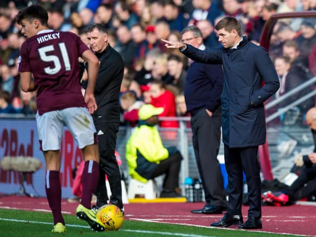 Steven Gerrard was full of praise for Hearts. Picture: SNS