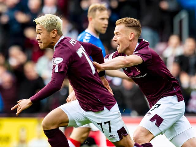 Hearts took a valuable point from Rangers. Pic: SNS