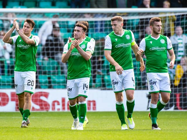 Hibs earned a deserved point against Celtic. Picture: SNS