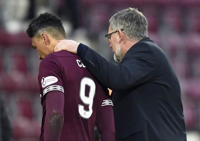 Hearts manager Craig Levein wants Sean Clare to rebuild his confidence. Pic: SNS