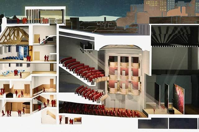 The revamp planned for the King's Theatre includes a new street-level cafe-bar, "learning studio," stage and hospitality facilities.