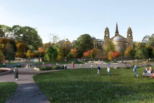 The al-fresco events have been proposed for a site beside the 19th century Ross Fountain in a future blueprint of the park.