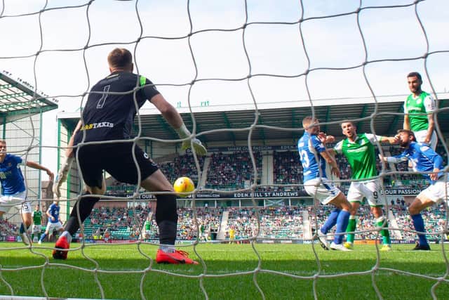 Hibs let a lead slip twice against St Johnstone earlier in the season. Picture: SNS