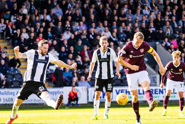 Hearts and St Mirren played out a goalless draw the last time out. Picture: SNS
