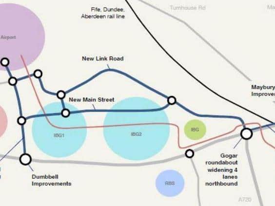 Indicative plans for the new Edinburgh Airport access road