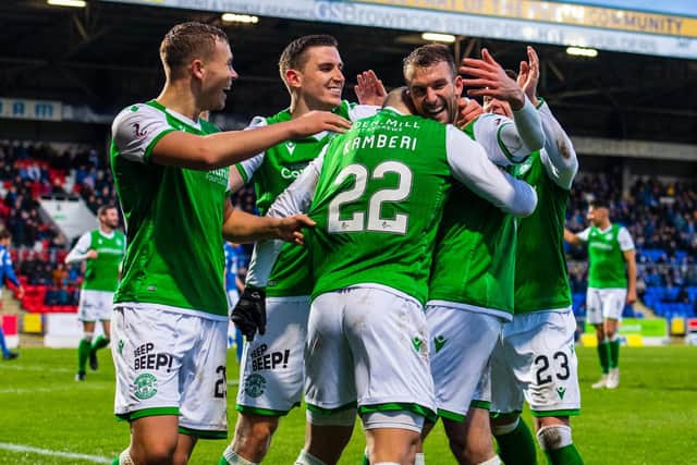 Hibs were excellent in defeating St Johnstone 4-1. Picture: SNS