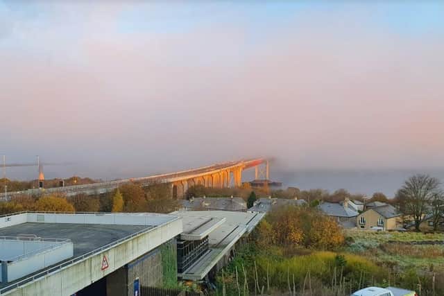 Traffic Scotland has shared the view of fog from headquarters.