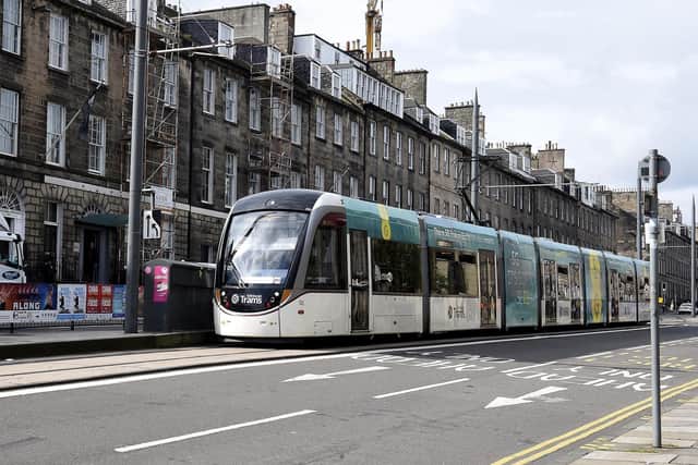 Those celebrating Hogmanay will be able to travel by tram for free in the early hours of New Year's Day (Photo: TSPL)