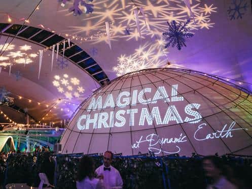 Dynamic Earth has been transformed for the festive season. Picture: Dynamic Earth