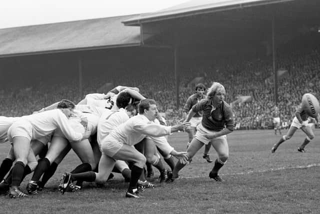 Jean-Pierre Rives in action at Murrayfield