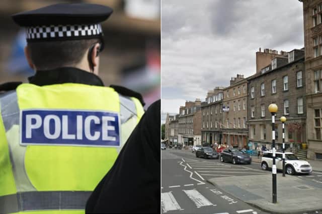 The incident happened on Frederick Street. Pictures: Police Scotland/Google Maps