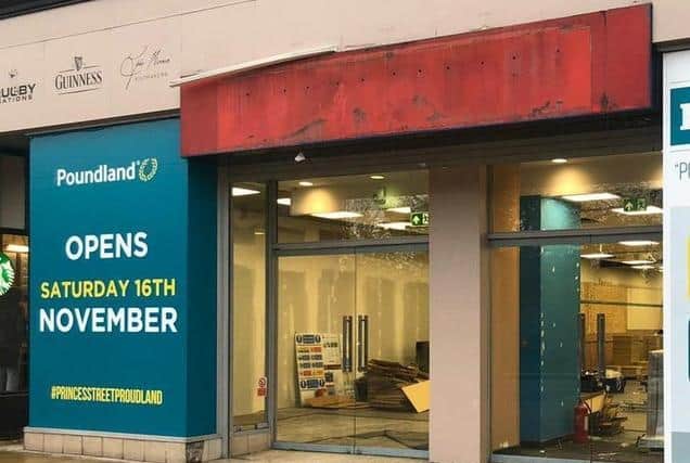 The new Princes Street Poundland store will open from 9am on Saturday, November 16th.