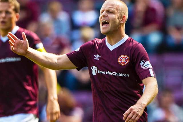 Naismith has said he is "fine" which will be a relief to Hearts fans. Picture: SNS