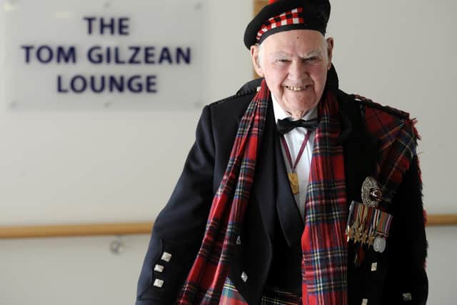 The funeral of Tom Gilzean will take place on Tuesday