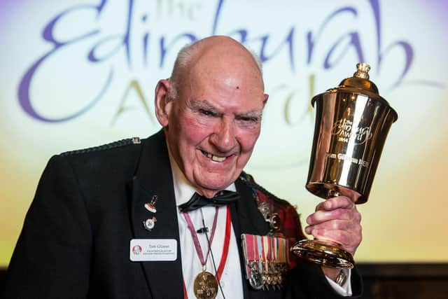 Tom Gilzean when he received the Edinburgh Award in 2014