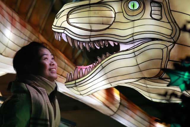 Over 3,500 people visit Edinburgh Zoo on opening weekend of Giant Lanterns Lost World exhibition