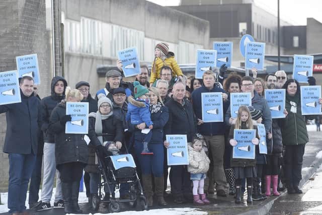 Campaigners call for the re-opening of the ward.