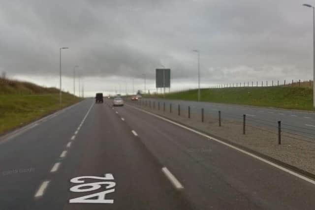 The crash happened on the A92 Thornton bypass, between the Bankhead and Redhouse roundabouts.