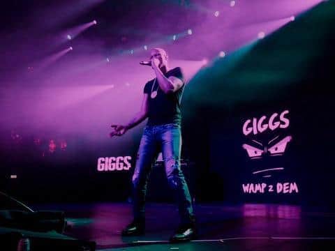Giggs performing.