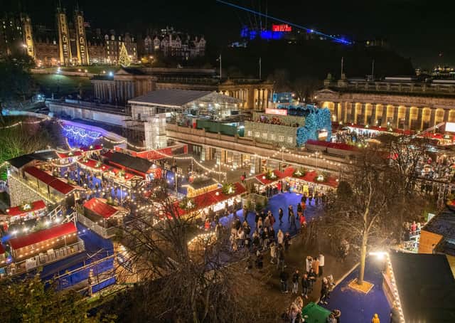 Edinburgh's Christmas festivities are a big attraction for tourists. Picture: Ian Georgeson