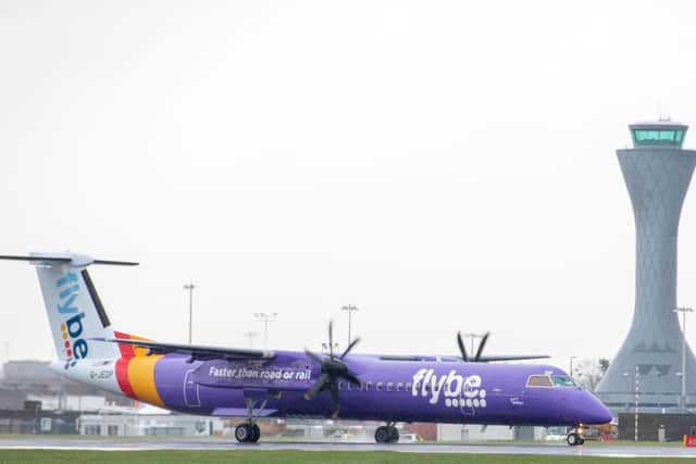 The Flybe turboprop was heading to Edinburgh