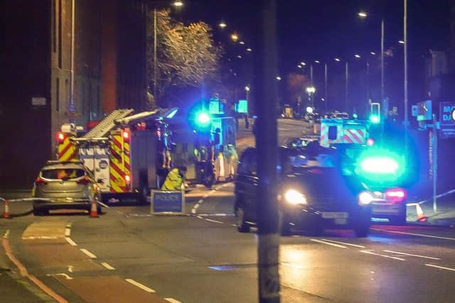 The scene in the early hours of the morning. Picture: TSPL/Martin Paterson
