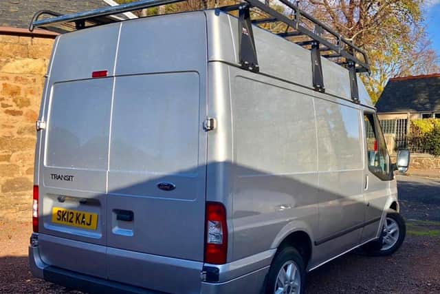 The van stolen with all Nathan Thomas' tools inside.