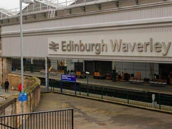 The incident happened at Edinburgh Waverley.