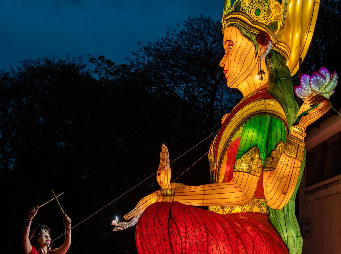 The switch on of the lights were followed by light shows and cultural performances on Castle Street every day between 5pm and 7pm, and food and drink stalls open 12pm to 10pm. Picture: Ian Georgeson