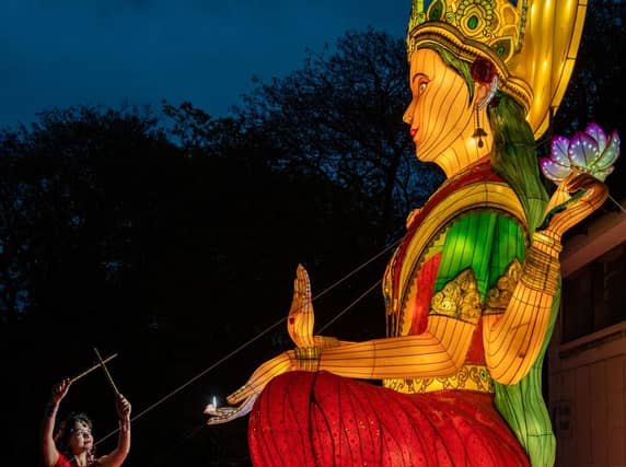 The switch on of the lights were followed by light shows and cultural performances on Castle Street every day between 5pm and 7pm, and food and drink stalls open 12pm to 10pm. Picture: Ian Georgeson