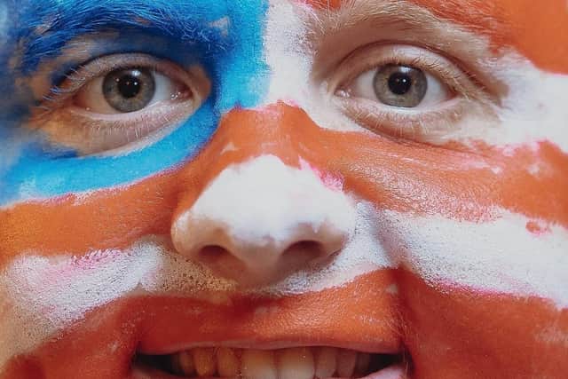 Lewis Capaldi celebrated his hit in America by painting his face with the famous stars and stripes