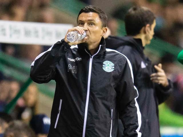 Paul Heckingbottom was relieved to see Hibs take a point after trailing Livingston 2-0. Pic: SNS