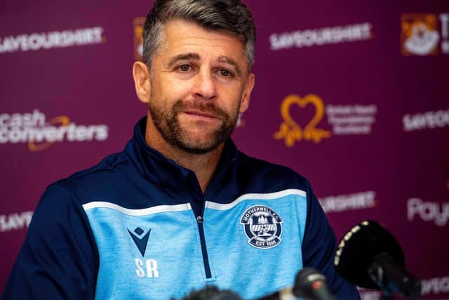 Motherwell manager Stephen Robinson is the favourite for the job with the bookmakers. Picture: SNS