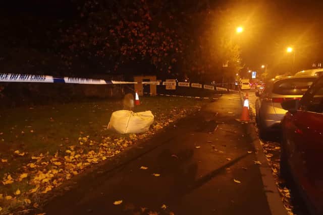 Parts of Leith Links were cordoned off by police this evening.