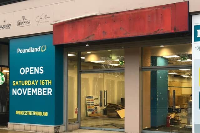 Poundland has announced when the new Princes Street store will open