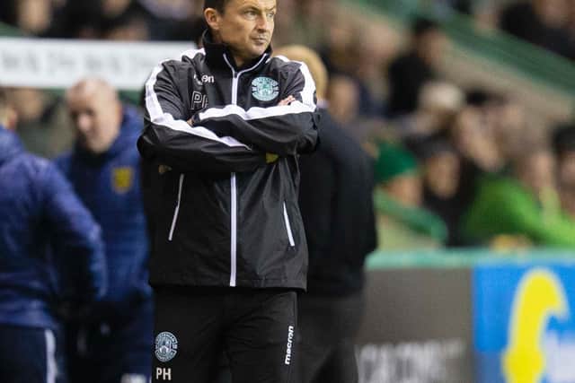 Paul Heckingbottom was in charge of Hibs for 32 matches