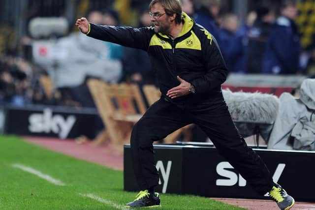 Jurgen Klopp issues intructions to his players during his time as Borussia Dortmund head coach
