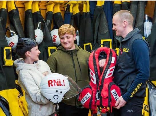A year on from the experience, the youngsters have praised the heroic efforts of the Dunbar RNLI.
