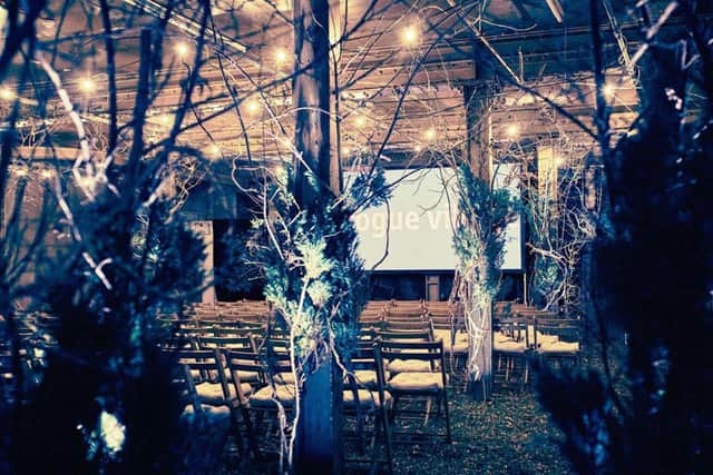 This winter wonderland is the perfect place to watch a festive movie. Picture: Hobo Cinema