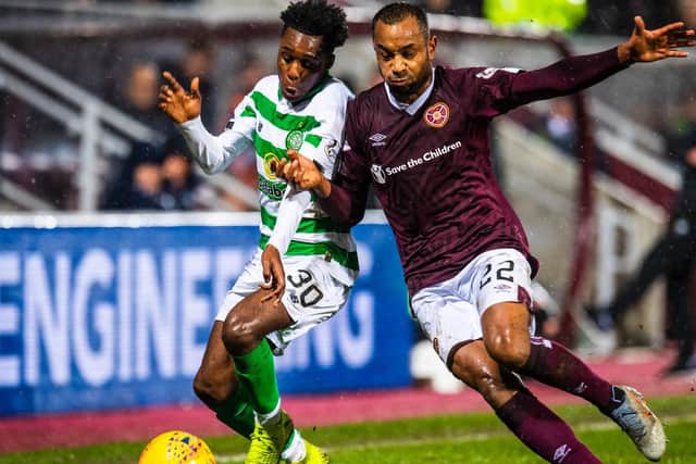 Loic Damour showed his qualities against Celtic. Picture: SNS