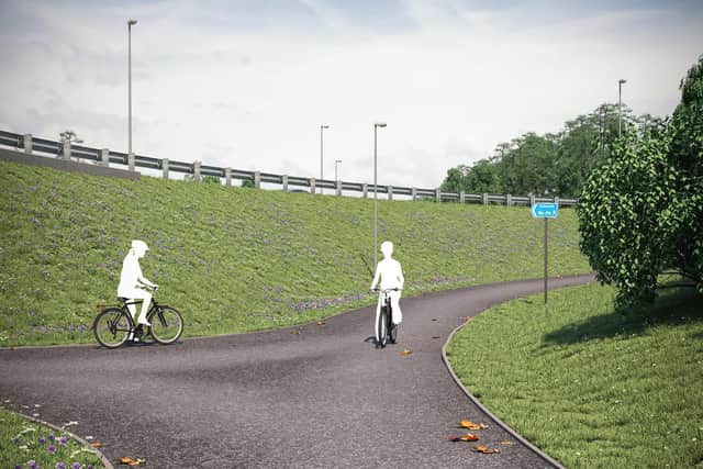 New imagery showing how the new flyover could look like (Photo: Transport Scotland)