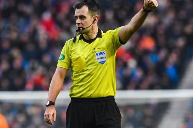 Referee Don Robertson will take charge of Thursday's clash at Tynecastle. Picture: SNS